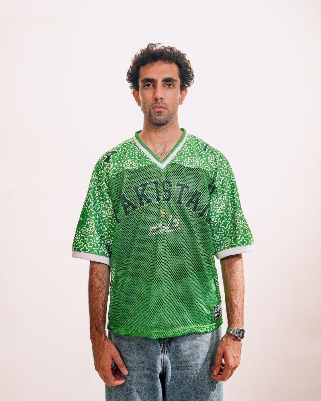 Pakola Green jersey — front, studio